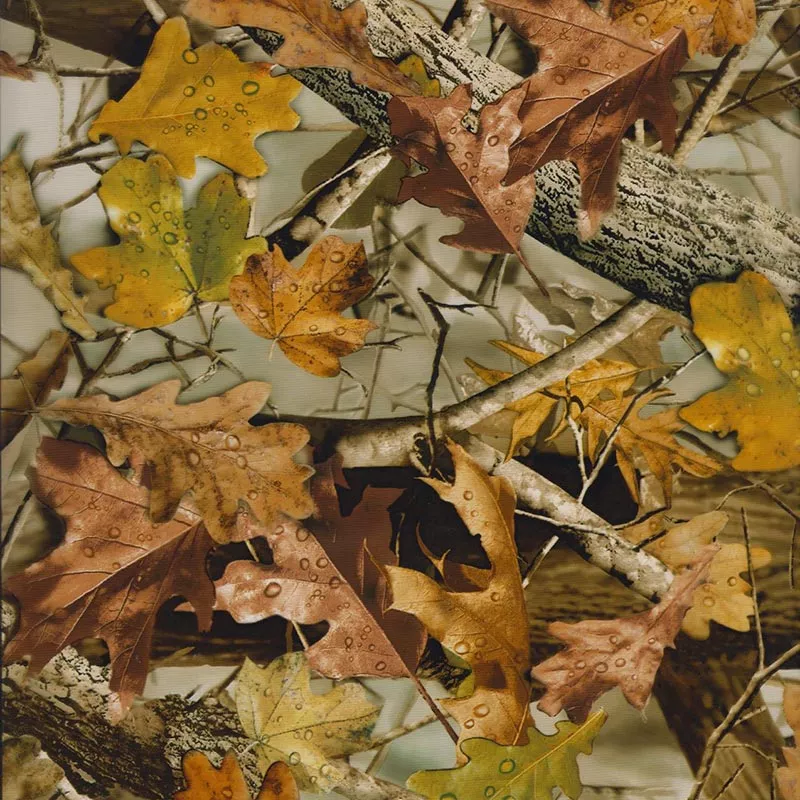 Golden falling leaves transfer hydrographic film