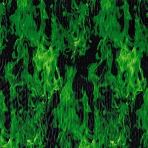 green fire hydrographic film on sale