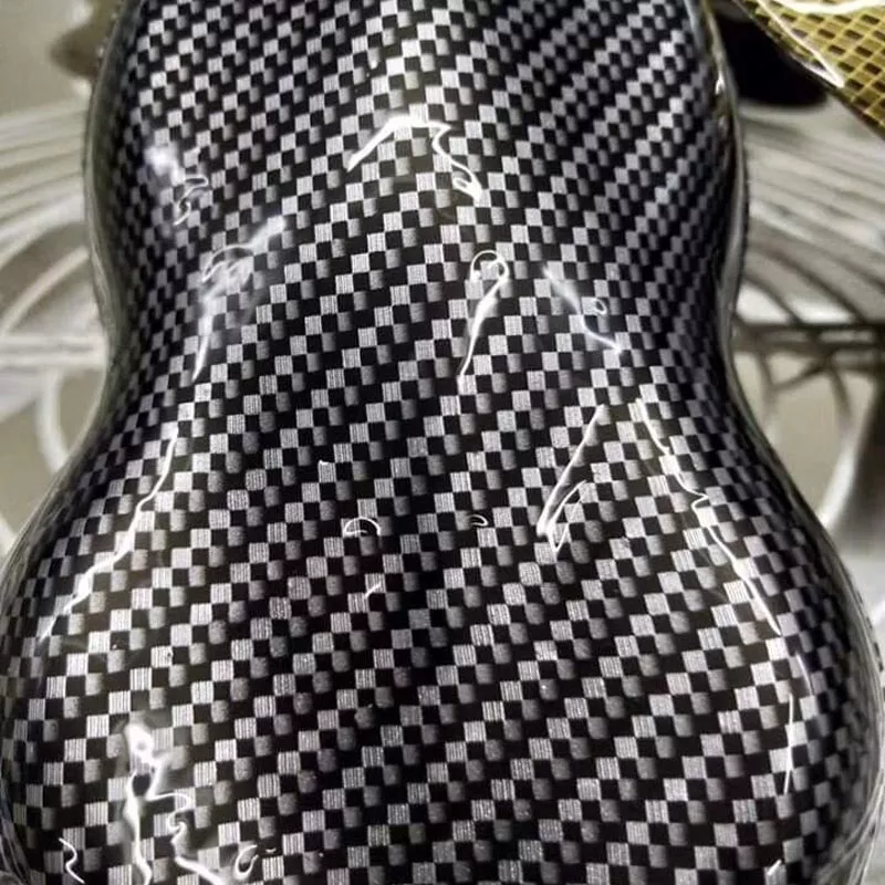 Black & silver carbon fiber hydro dipping film for sale