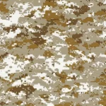 Digital Camofluage White & Brown Hydrographic film