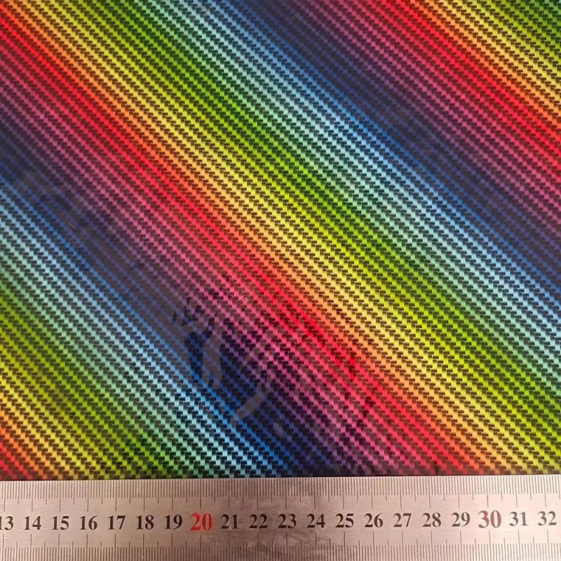 Rainbow carbon fiber hydrographic film