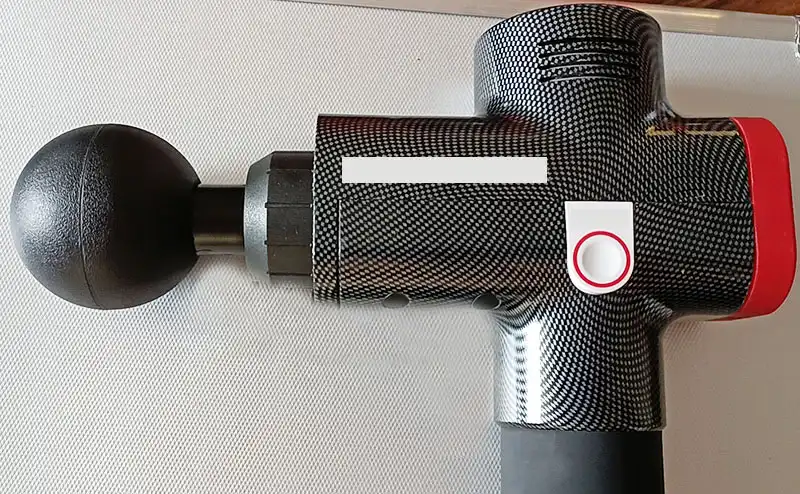 Carbon fiber hydro dipping muscle massage gun